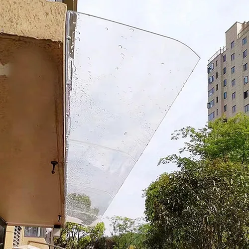 Toldo transparente invisible para ventana, toldo para puerta delantera al aire libre, patio, toldo moderno de policarbonato para puerta delantera,