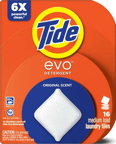 Miniatura 22 de Tide Los azulejos de fibra de detergente para ropa con aroma original de evo funcionan en el 100% de las manchas comunes, seguro para todas