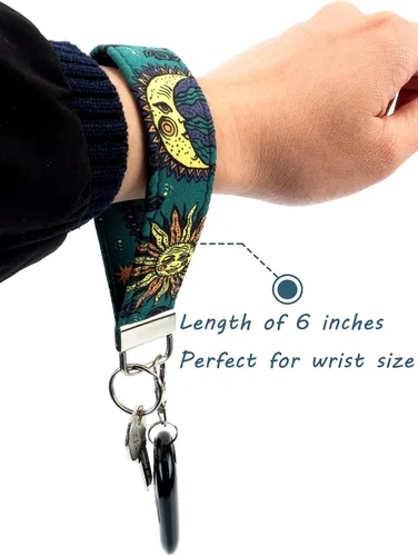 Miniatura 4 de CELOKIY Llavero de pulsera genial, cordón de muñeca para llaves y carteras