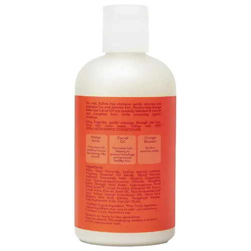Miniatura 2 de SheaMoisture Champú extra nutritivo para el cuidado del cabello para niños Mango Zanahoria con manteca de karité 8 oz