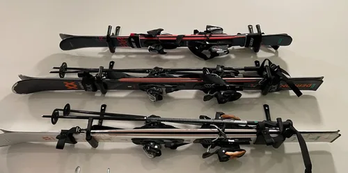Miniatura 3 de Ganchos para escaleras de almacenamiento de garaje, paquete de 6 perchas resistentes, estante de montaje en pared de 9.8 pulgadas con capacidad