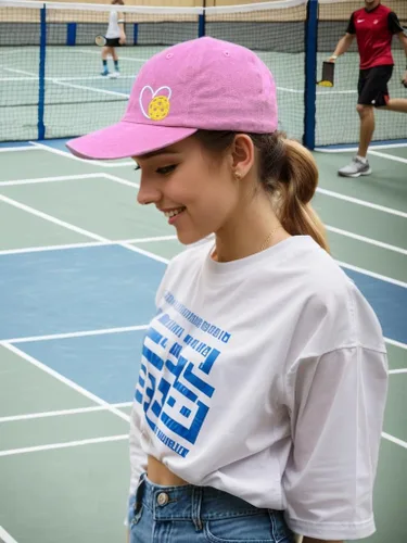 Miniatura 2 de Sombrero de pickleball para mujeres y hombres, gorra de béisbol ajustable con corazón bordado