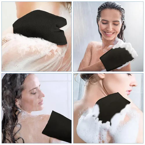Miniatura 6 de Tatuo 12 piezas de guante exfoliante coreano de Italia Toalla para el cuerpo, esfoliante para la piel para eliminar la piel muerta, paño exfoliante