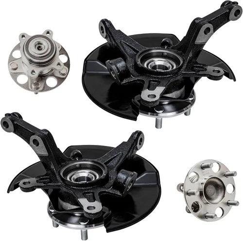 Miniatura 147 de Detroit Axle - Kit de nudillos de dirección delantera izquierda para Ford Edge Lincoln MKX 07-10, cojinete de rueda del lado del conductor, nudillo