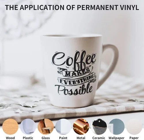 Miniatura 6 de Bright Idea - Vinilo permanente, paquete de 25 hojas de vinilo de 12 x 12 pulgadas compatibles con máquina de corte, paquete de vinilo permanente