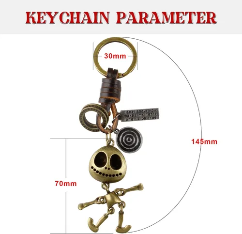 Miniatura 6 de Realpoo Reloj de bolsillo de Tim Burton's Nightmare Before Christmas con números arábigos, cadena de reloj de bolsillo de cuarzo para hombres