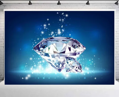 Miniatura 10 de Telón de fondo de diamantes brillantes para decoración de boda, gemas de diamantes de cristal grandes (sin brillantina), telón de fondo de fotos