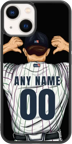 Miniatura 33 de Custome - Funda de teléfono de béisbol, diseño creativo de béisbol deportivo con número de estrella para iPhone 15, 14, 13, 12, 11 Pro Max Plus Mini