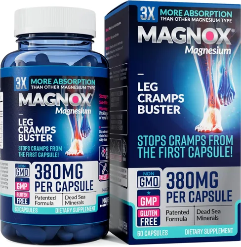 Miniatura 12 de MAGNOX® 520 Suplemento de magnesio de 520 mg de magnesio de alta absorción para hombres y mujeres con minerales del mar muerto 3 veces más
