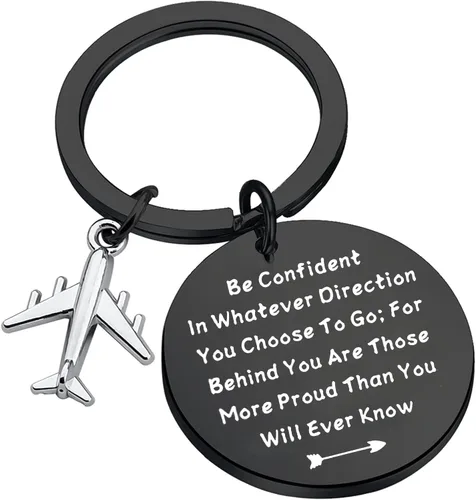 LQRI Future Pilot Gift - Nuevo regalo de piloto, regalo de graduación de piloto, ten confianza en cualquier dirección que elijas ir, Medio