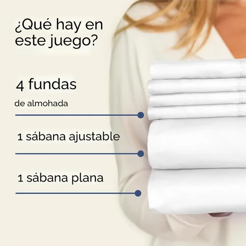 Miniatura 2 de Juego de sábanas King de 6 piezas, sábanas transpirables y refrescantes, sábanas de hotel, ropa de cama cómoda con bolsillos profundos y fácil