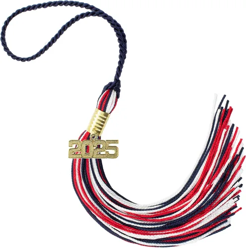 Miniatura 654 de Borla de graduación Aqua 2022, todos los colores escolares disponibles, fabricada en Estados Unidos