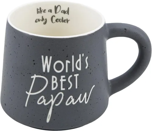 COLLECTIVE HOME - Taza de café, taza de té de cerámica familiar, regalo divertido para el Día de la Madre/Día del Padre, 16 oz, apto para Papaw
