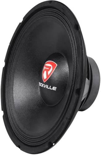 Miniatura 3 de Rockville RVP12W4 600W 12" Subwoofer de DJ PA Raw de 4 ohm, cono reforzado con fibra, alta excursión, graves profundos, para actuaciones en vivo