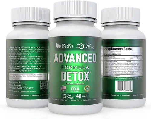 Miniatura 2 de Starfit - Salutem Vita Advanced Detox Cleanse, desintoxicación natural y limpieza con cardo mariano, regaliz en polvo y más, desintoxicación