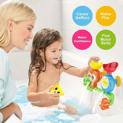 Miniatura 6 de G-WACK - Juguetes de baño para niños pequeños de 1 a 3 años de edad y preescolares y recién nacidos, juguetes de agua para bañera, interactivos