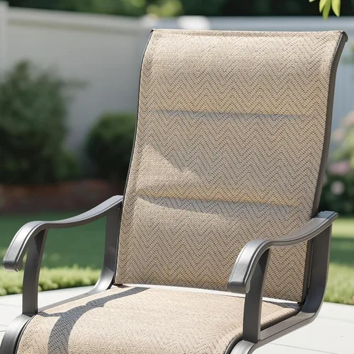 Miniatura 3 de NUU GARDEN Patio Dining Chairs Set of 2, Outdoor Textilene Chairs with High Back and Breathable Seat, for Garden Deck Backyard Porch, Grayish Beige