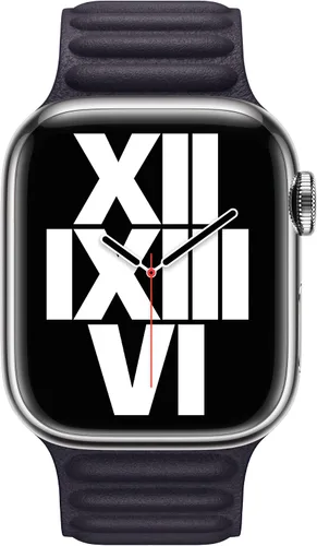 Miniatura 3 de Apple - Correa de reloj, eslabones de piel (41 mm), tinta, S/M