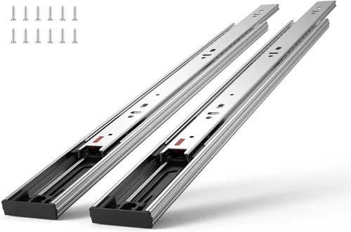 VEVOR 6 pares de deslizadores de cajón de cierre suave de 20 pulgadas 14 16 18 20 22 24 pulgadas de montaje lateral resistentes, deslizadores de