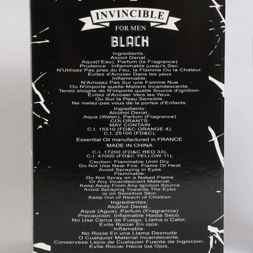 Miniatura 6 de Invincible Black Spray Colonia - Eau De Parfum para Hombres - 3.4 fl.oz
