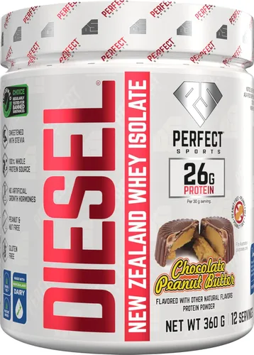 Miniatura 22 de PERFECT SPORTS Diesel 100% aislado de proteína de suero de Nueva Zelanda Endulzado con stevia, sin ingredientes artificiales, apto para dieta Keto
