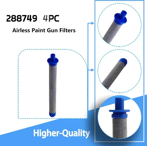 Miniatura 2 de 288749 60 filtros de pistola de pintura en aerosol sin aire de malla de repuesto para Graco SG10 SG20 SG Pro SG2 SG3, 288749 Sustituye a los filtros