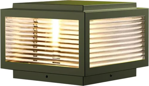 Miniatura 9 de Luz de poste para exteriores de 12 x 12 pulgadas, luz de columna, lámpara de columna con cable de 110-240 V (12-36 V bombilla de reemplazo), luz