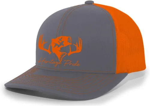 Miniatura 15 de Heritage Pride Sombrero de camionero de malla bordada para hombre de caza de pato de pesca de ciervos