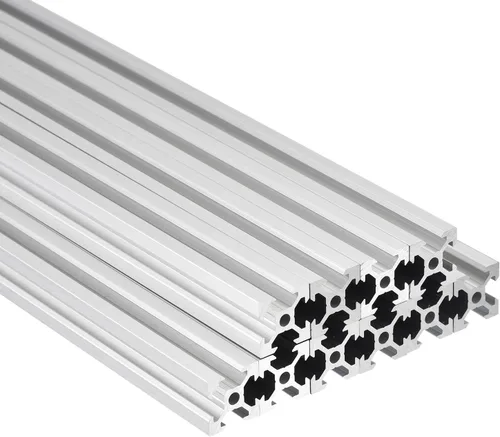 Miniatura 7 de MECCANIXITY 10 piezas de extrusión de aluminio con ranura en V 2020, estándar europeo, 11.811 in, 11 pulgadas de longitud, riel anodizado negro