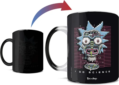 Miniatura 10 de Morphing Mugs Rick and Morty – 3D Green Portal – Una taza de cerámica que cambia de color de 11 oz – Imagen revelada cuando se añade líquido