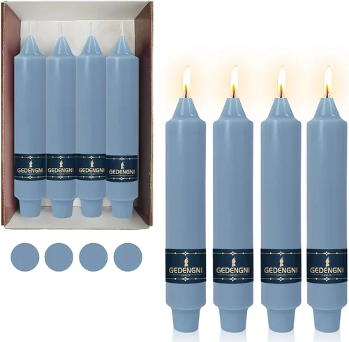 Miniatura 42 de Candelabros de Velas Cónicas Negras, Velas Cónicas Cortas de 5 pulgadas, Candelabros de Velas de Halloween Sin Goteo para Decoración de Navidad
