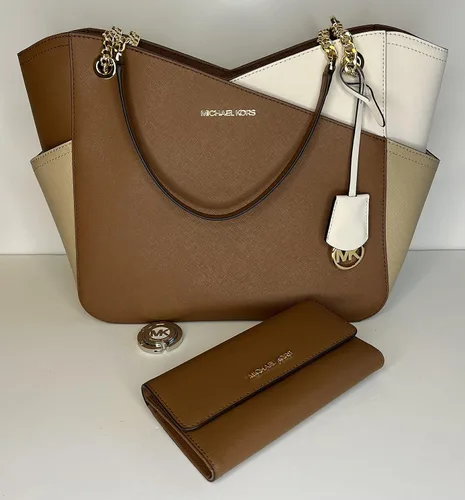Miniatura 8 de Michael Kors Jet Set - bolsa de hombro para viaje con cadena grande cartera triple Michael Kors Jet Set