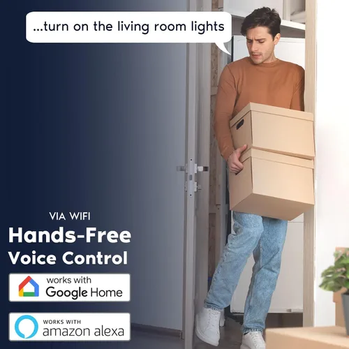 Miniatura 3 de LUXRITE Paquete de 12 luces LED empotrables inteligentes de 6 pulgadas, cambio de color RGBW, aplicación WiFi y control de voz, compatible con Alexa
