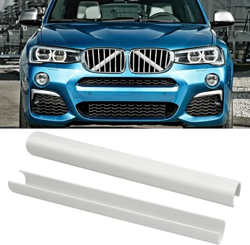 Miniatura 13 de Jaronx Compatible con Cubierta de Soporte en V de BMW, Insertos de Parrilla Frontal Cubiertas de Moldura de Soporte en V Compatibles con BMW