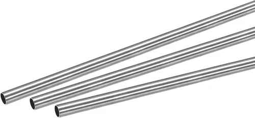 Miniatura 7 de uxcell Tubo redondo de acero inoxidable 304 0.197 in OD 0.024 in espesor de pared 9.843 in longitud 3 piezas