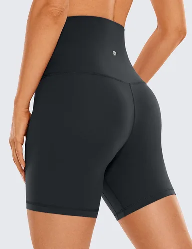 Miniatura 8 de CRZ YOGA Butterluxe Super High Waist Biker Shorts 6"- Yoga Workout Womens Buttery Soft Over Belly