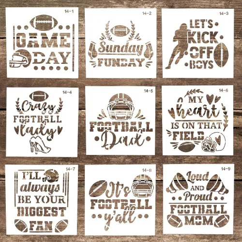 Miniatura 3 de Plantilla decorativa reutilizable de letras para manualidades, álbumes de recortes, pintura en pasteles, madera, lienzo, piso, pared, azulejos