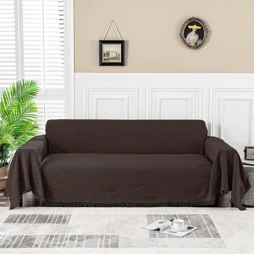 Miniatura 26 de MEETSKY Fundas para Sofá Cubiertas para Sofá Pequeño Fundas para Sofá para Loveseat/Silla/Futón Reclinable Protector de Sofá Lavable Decorativo