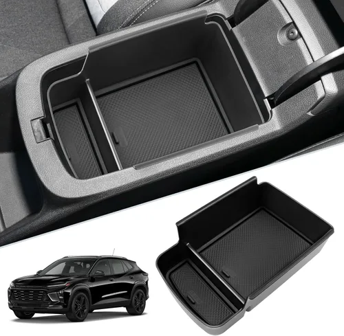 SKTU Para Chevrolet Trax 2024 2025 2026 Organizador de consola central Chevrolet Trax 2024-2026 Inserción de materiales ABS, bandeja reposabrazos