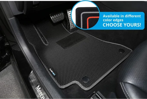 Miniatura 5 de CLIM ART Tapetes de piso de automóvil para todo tipo de clima, compatibles con Mercedes Clase C Sedán 2015-2021, revestimientos de piso resistentes