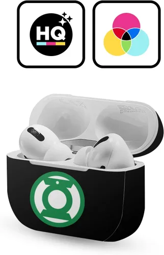 Miniatura 2 de Head Case Designs Calcomanía de vinilo con licencia oficial de Green Lantern DC Comics, color negro, compatible con AirPods Pro