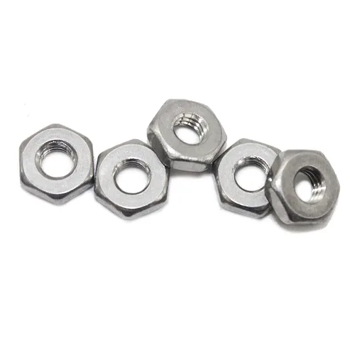Miniatura 4 de Tuerca hexagonal 8-32, tuerca hexagonal de rosca gruesa, tuerca hexagonal de acero inoxidable 18-8, tono plateado, (100 piezas)