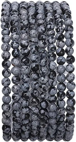 Miniatura 57 de BEADIA Cuentas redondas de piedra natural de jade de amazonita semipreciosas sueltas para hacer joyas 6MM 61PCS Amazonita Jade