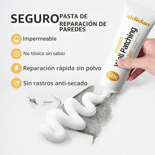 Miniatura 3 de Kit de reparación de paneles de yeso, kits de parches de reparación de agujeros, pasta de reparación de pared, agente reparador de pared, solución 1