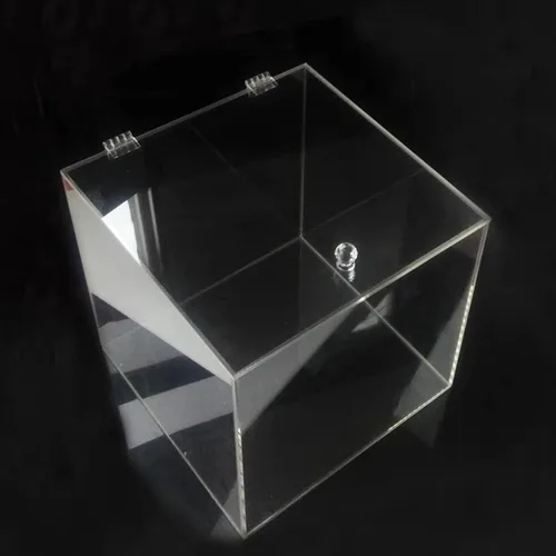 Miniatura 6 de 12 piezas de bisagras acrílicas pequeñas - Bisagras transparentes autoadhesivas de plástico continuo para herramientas de cajones de gabinetes
