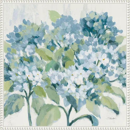 Miniatura 19 de Amanti Art Silvia Vassileva - Lienzo enmarcado para pared, 30 x 30 pulgadas, diseño romántico de hortensias azules, lienzo enmarcado para pared