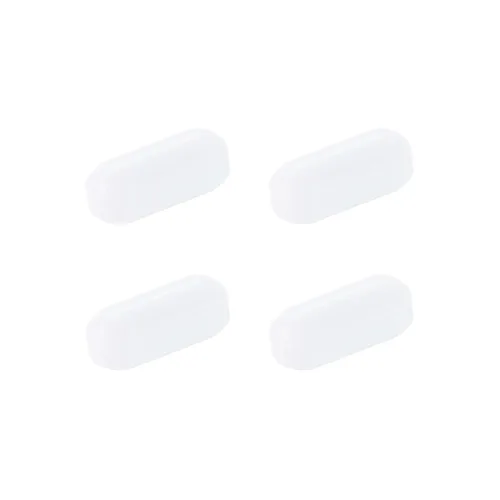 Miniatura 10 de MECCANIXITY Agitador magnético mezclador barra de agitación barra 7 mm (0.28 ") x3mm cilindro forma PTFE recubrimiento imán blanco para laboratorio