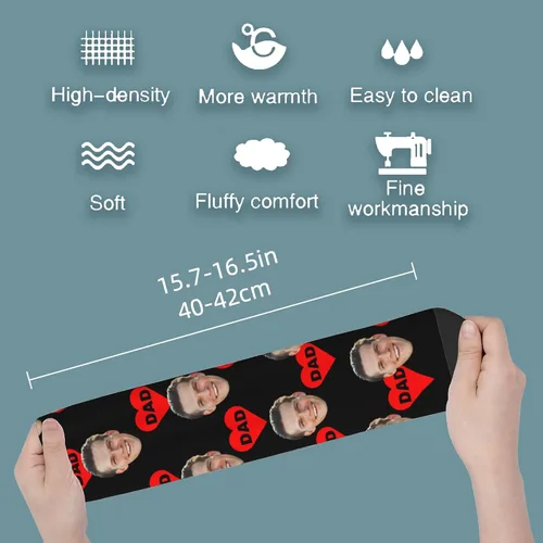 Miniatura 2 de Calcetines personalizados con foto facial, calcetines divertidos personalizados para hombres y mujeres, regalos personalizados para el día de San