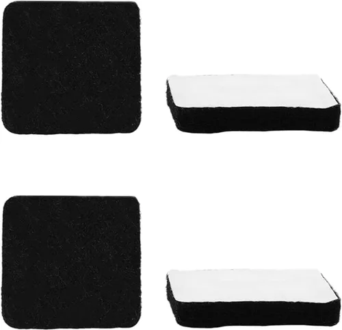 Miniatura 12 de 48 almohadillas de fieltro para muebles, almohadillas cuadradas de 0.63 pulgadas, protectores de suelo autoadhesivos antiarañazos para pies