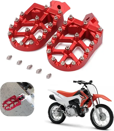 Miniatura 11 de AnXin Estriberas Estriberas Reposapiés Pedales Apoyos CNC para Z50R 80-99 XR50R 00-03 XR70R 97-03 XR80R XR100R 85-03 CRF80F CRF100F 04-13 Negro